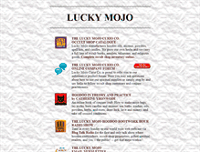 Tablet Screenshot of luckymojo.com